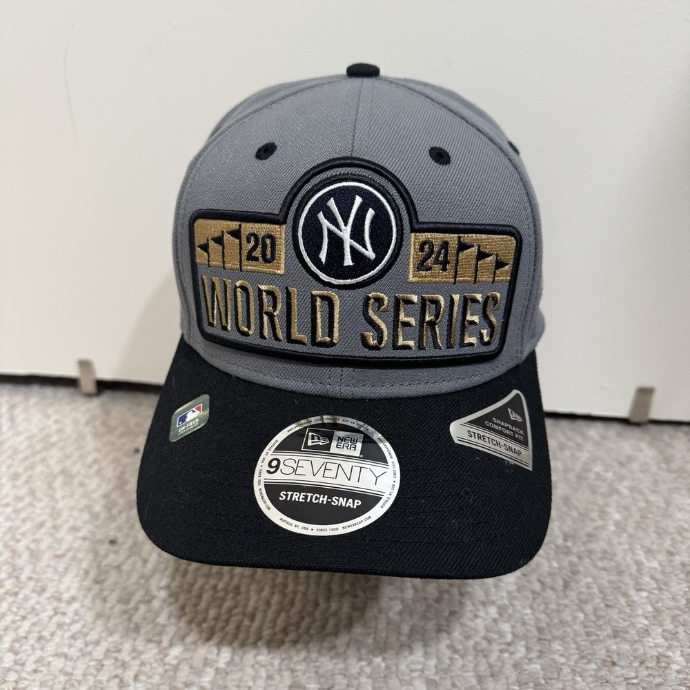 New York Yankees NY 2024 World Series Locker Room Hat New Era 9seventy - NWT